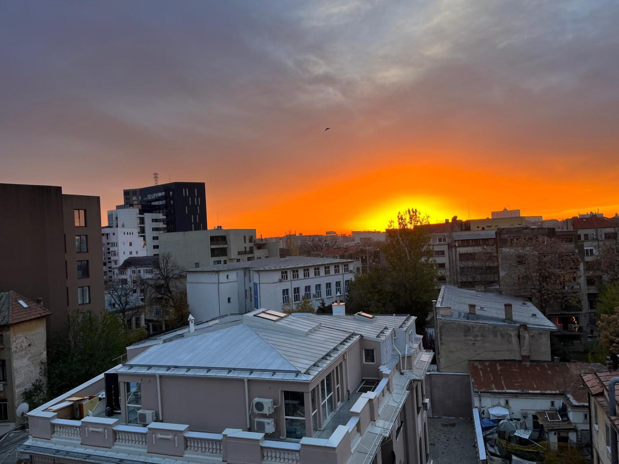 בוקרשט Terrace View Downtown Studio מראה חיצוני תמונה